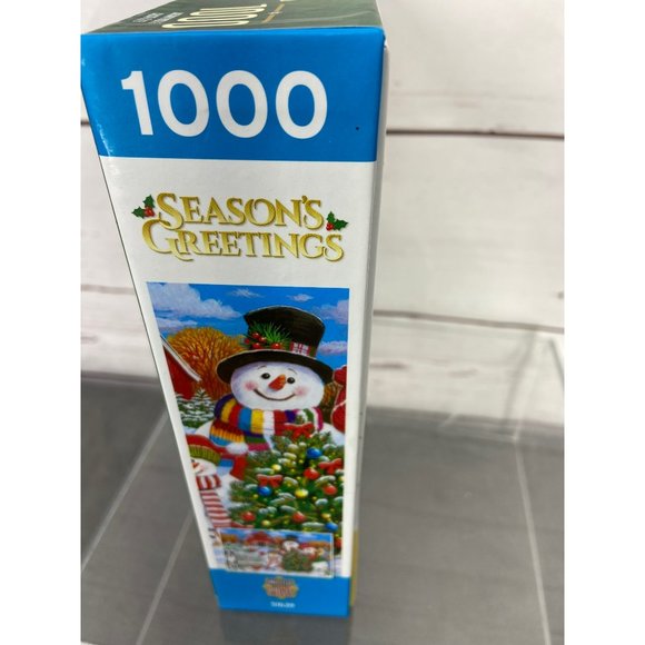 Season's Greetings Christmas‎ Tree Farm 1000 Piece Jigsaw Puzzle - Picture 5 of 13